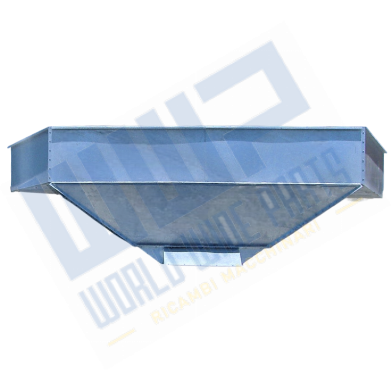 EUROECO - Tramoggia di convogliamento per 1 autobetoniera - su sistema a coclea - totalmente zincata - larghezza 3.500 mm