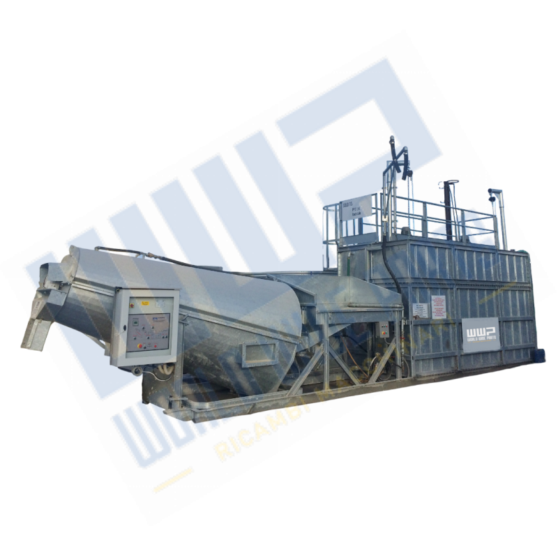 EUROWASH MOBILE - impianto mobile di lavaggio delle autobetoniere e riciclaggio calcestruzzo/acque - interamente zincato
