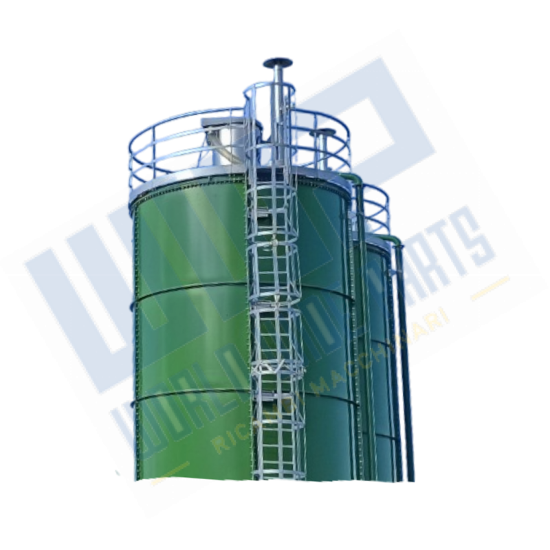 Galvanised ladder foot irons for divisible silos Ø3500