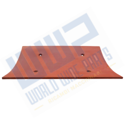 Rectangular calendered side plate - in Hardox thickness 10 - MC300