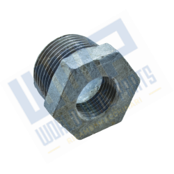Galvanised reduction gear M/F 1" - 1/2"