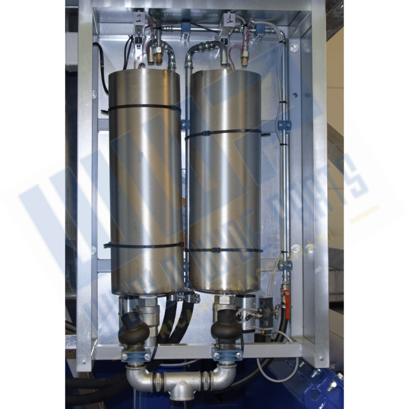 Stainless steel batcher for n° 2 admixture 6 l each