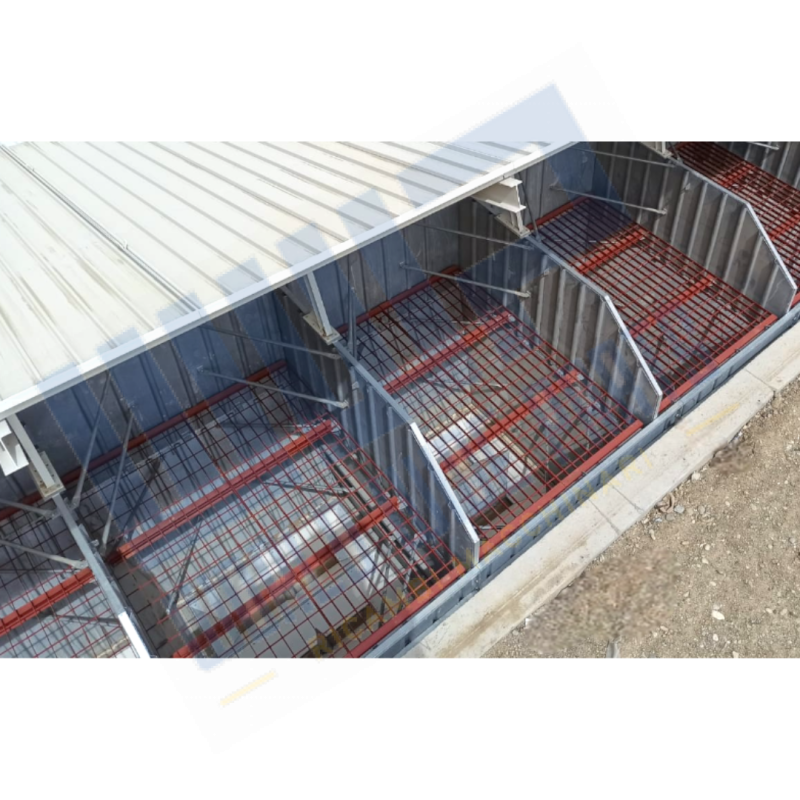 Standard safety grids for aggregates storage bins with no. 4 compartments - for FAST SERIES plants