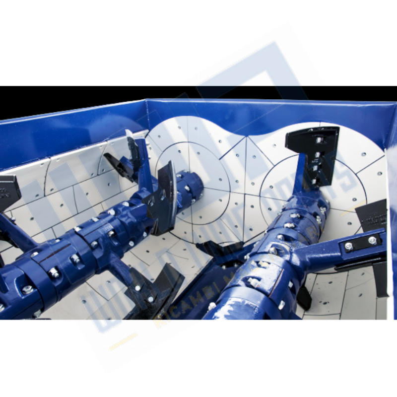 Mescolatore MEB 6750/4500 a doppio asse orizzontale da 4,5 m³ reso - EUROMECC