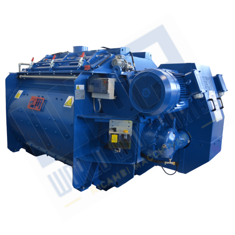 Mescolatore a doppio asse orizzontale MET 3500/2350 dry/wet a 2,35 m³ reso - EUROMECC