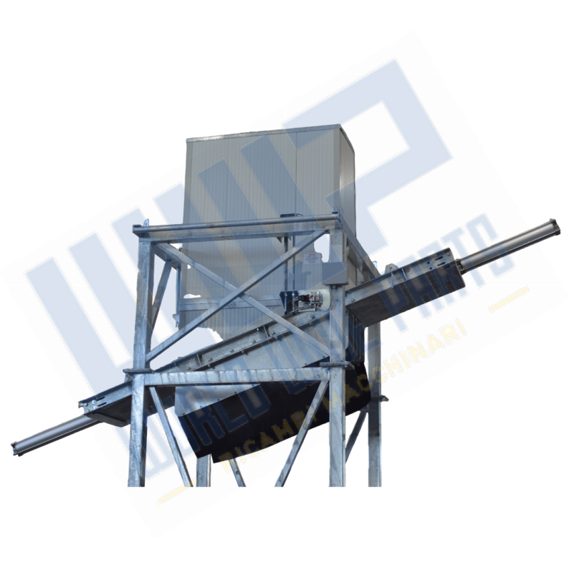 Galvanized insulated batcher for ice