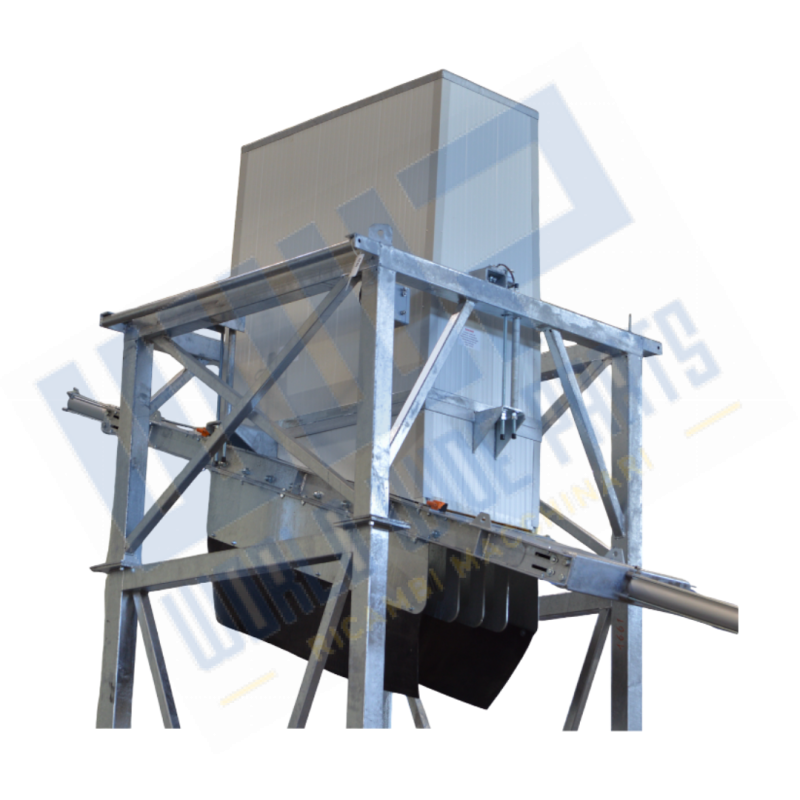 Galvanized insulated batcher for ice