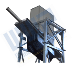 Galvanized insulated batcher for ice