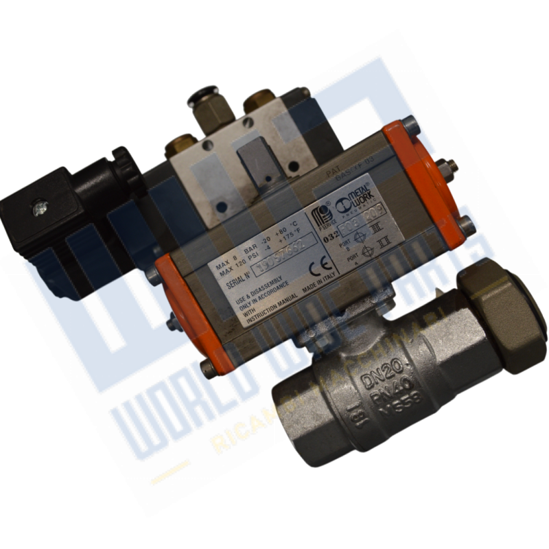 Solenoid valve group of 3/4" with coil for batcher of 24 lt