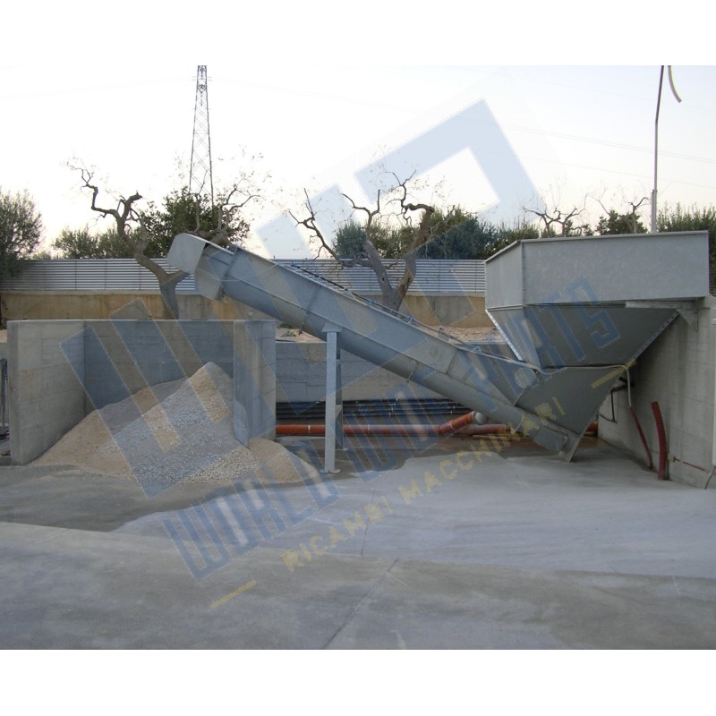 EUROECO - per riciclo acque di lavaggio e recupero inerti - sistema a coclea - interamente zincata - lunghezza 5500 mm
