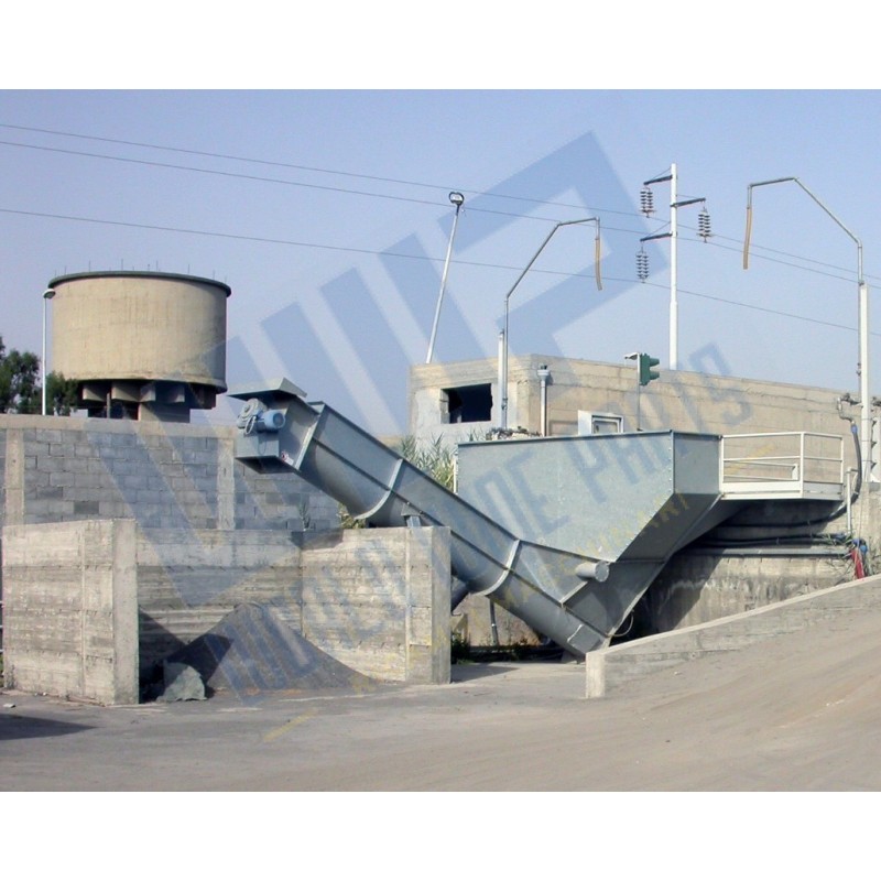EUROECO - for washing water recycling and aggregate recovery - screw conveyor system - fully galvanised - length 5500 mm