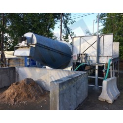 EUROWASH 25 - for washing water recycling and aggregate recovery - drum system - fully galvanised structure
