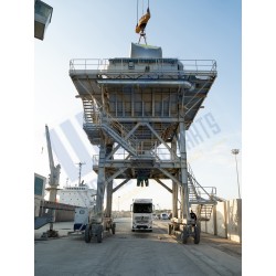 MOBILE ECO-HOPPER - Hopper for unloading powdery materials with vessel bucket