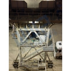 MOBILE ECO-HOPPER - Hopper for unloading powdery materials with vessel bucket