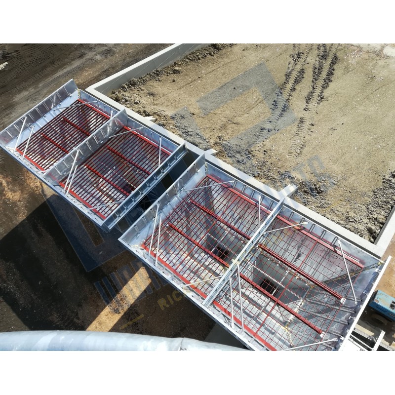 Griglie antinfortunistiche per gruppo inerti 2 o 3 vasche per MOBIL FAST 2 MIX-MC PRO