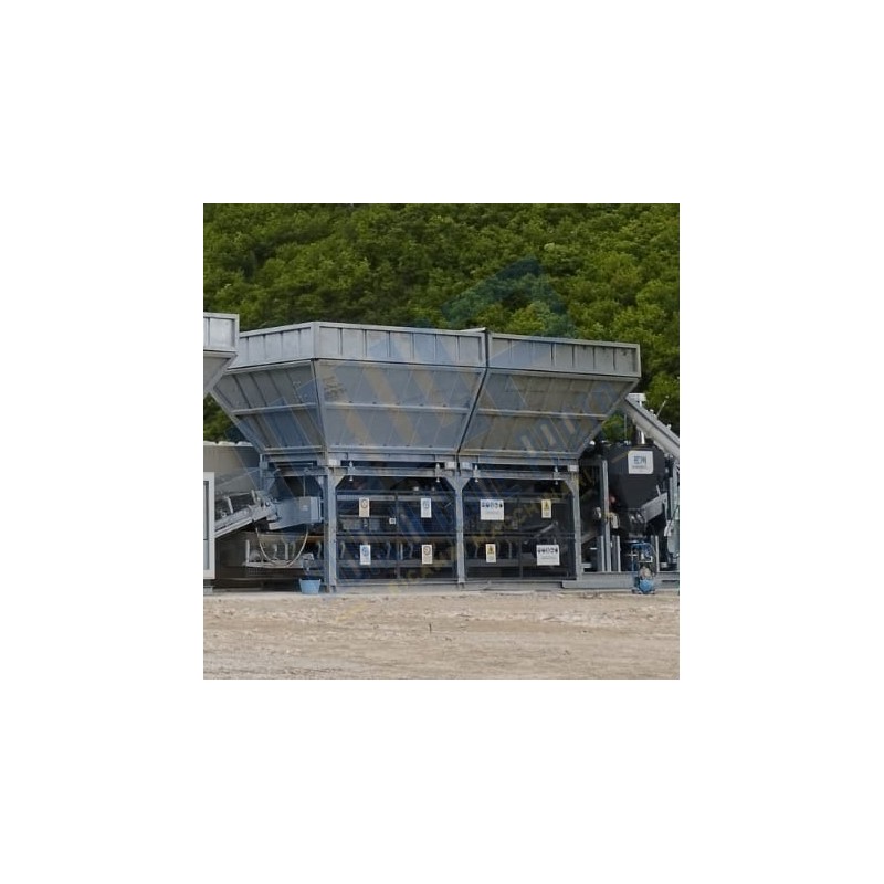 Main aggregates' storage unit with n.2 bins for MOBIL FAST 2 MIX-MC PRO