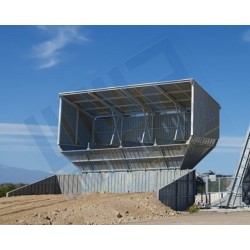 Upper covering for aggregates bins on 3 sides for MOBIL FAST 2500/3000/3330/DRY 100 - 4 or 5 compartments