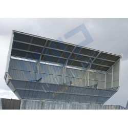 Upper covering for aggregates bins on 3 sides for MOBIL FAST 2500/3000/3330/DRY 100 - 4 or 5 compartments