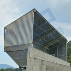 Upper covering for aggregates bins on 3 sides for MOBIL FAST 2500/3000/3330/DRY 100 - 4 or 5 compartments
