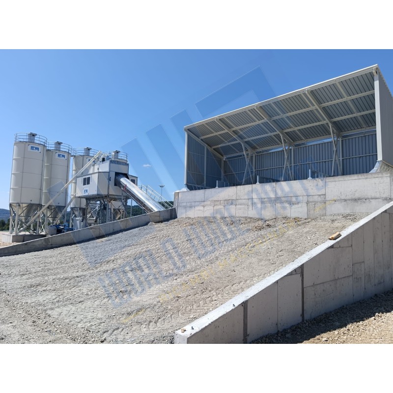 Upper covering for aggregates bins on 3 sides for MOBIL FAST 2500/3000/3330/DRY 100 - 4 or 5 compartments
