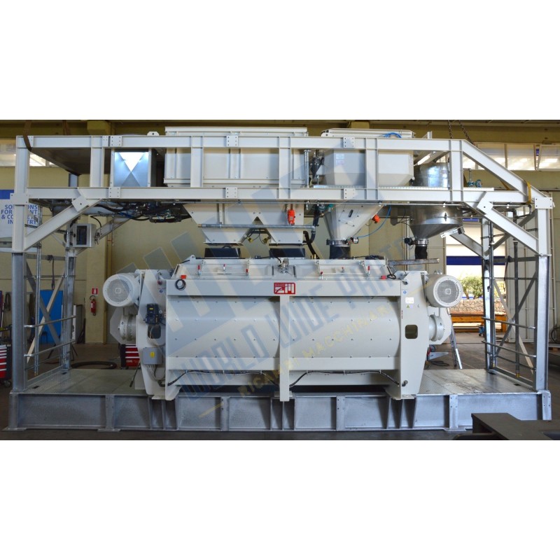 Mescolatore MEB 12.000/8000 a doppio asse orizzontale da 8 m³ reso - EUROMECC