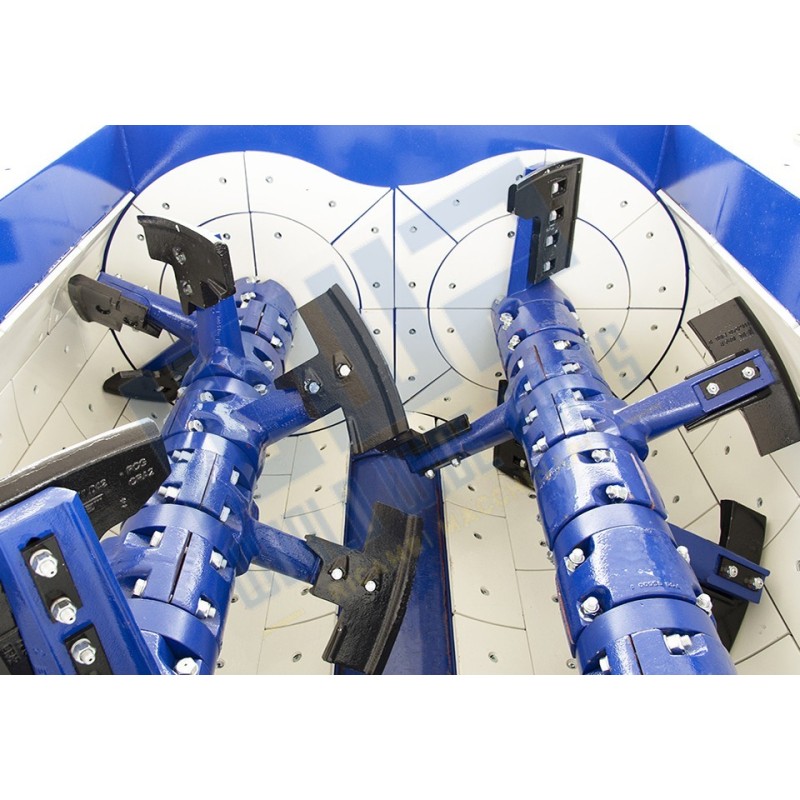 Mescolatore MEB 4500/3000 a doppio asse orizzontale da 3 m³ reso - EUROMECC