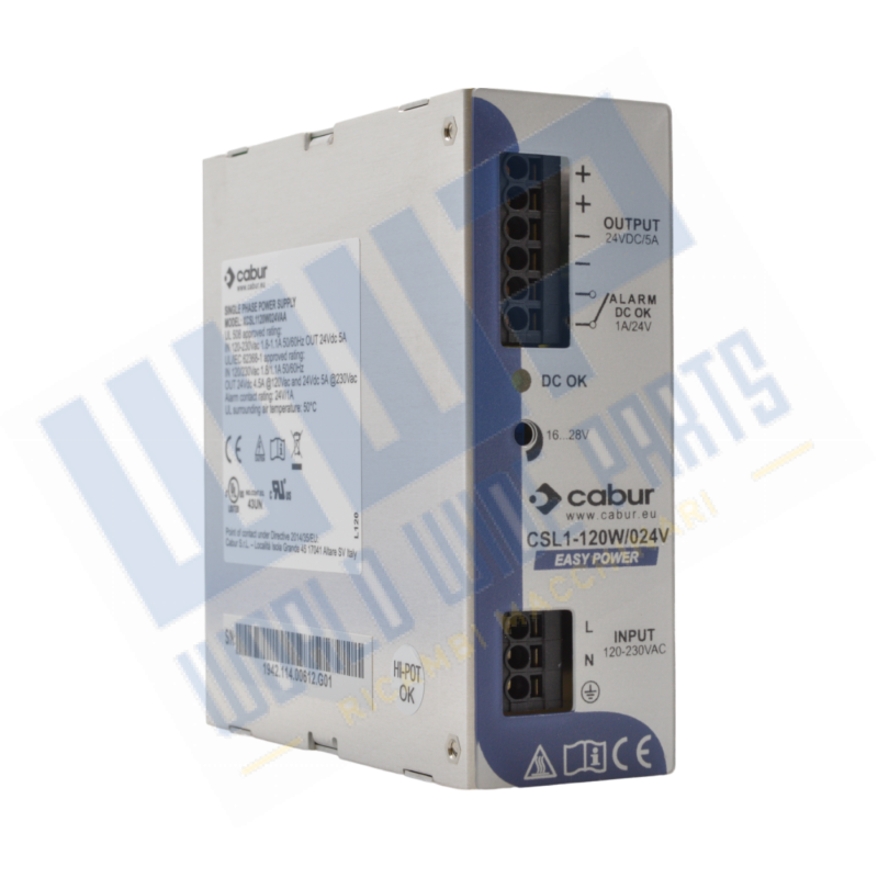 XCSL1 - Stabilised power supply - Input: 230VAC - Output: 24VDC - 20A