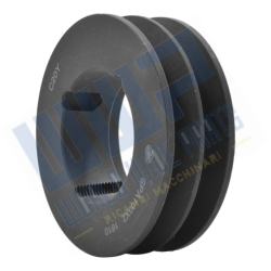 2-groove pulley - section:...