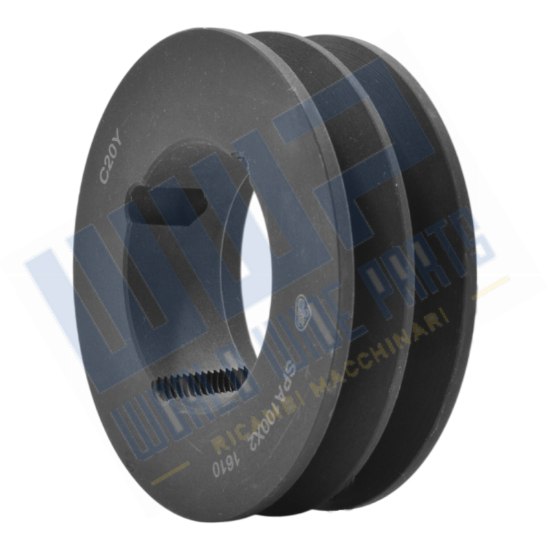 2-groove pulley - section: SPA - Ø100