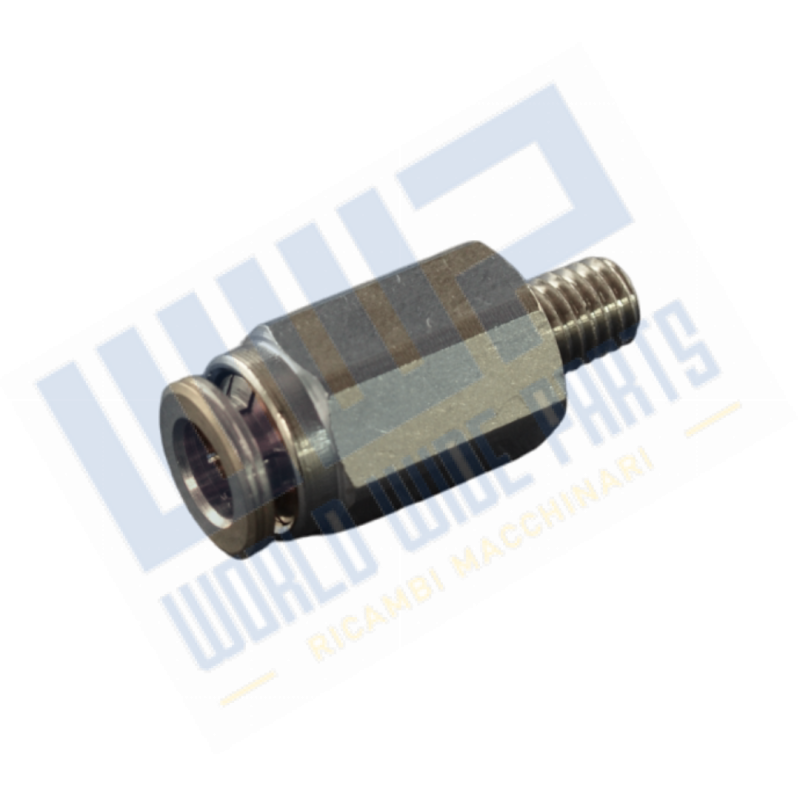 Dritto ingrassaggio - M/rapido M6x1 gas - Ø6