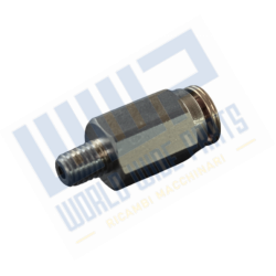Dritto ingrassaggio - M/rapido M6x1 gas - Ø6
