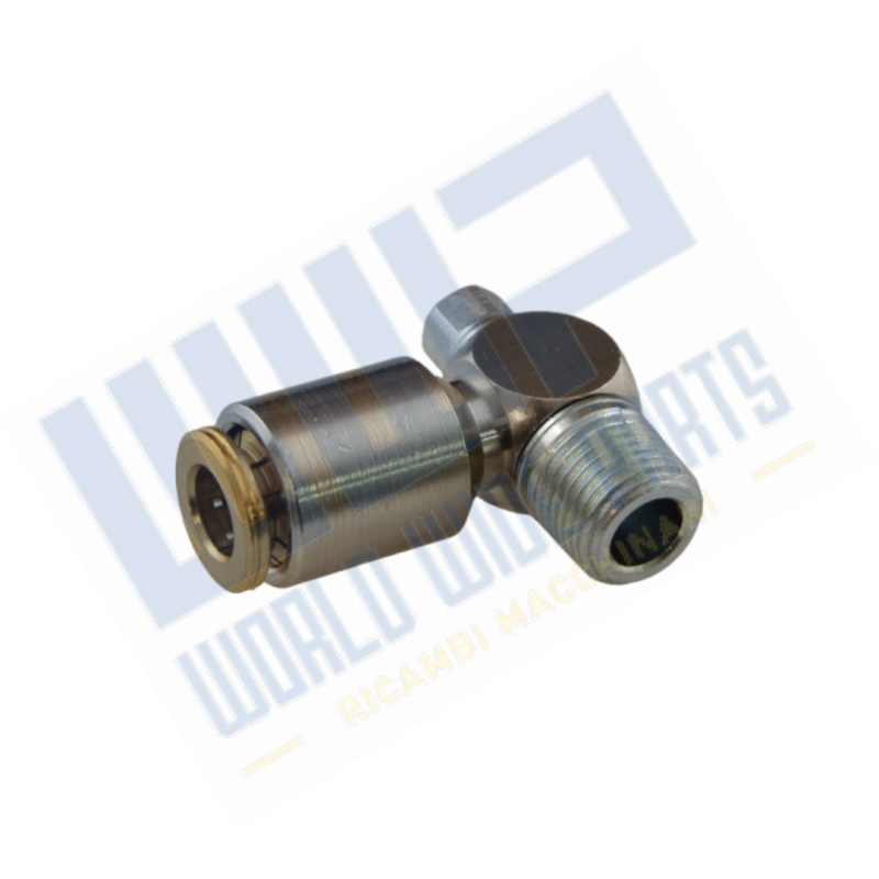 Gomito 90° orientabile - M/rapido 1/8" gas - Ø6