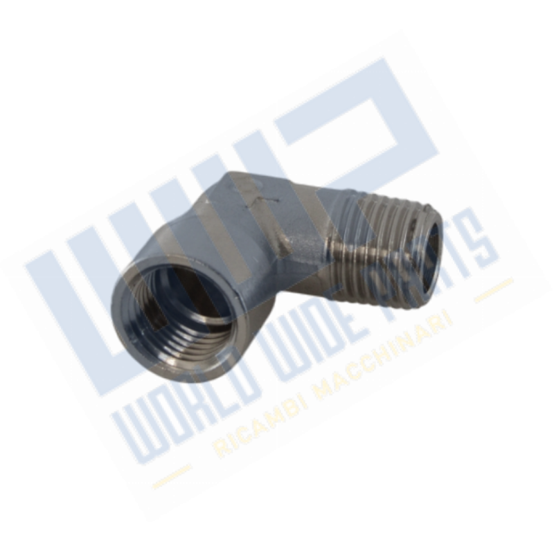 Raccordo a gomito 90°  - M/F 1/4" - 1/4"